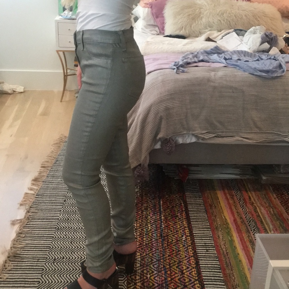 J Brand super skinny metallic jeans - Picture 4 of 6